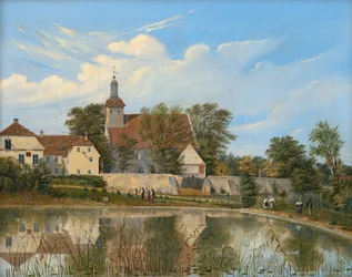 View of the Village Church in Tempelhof