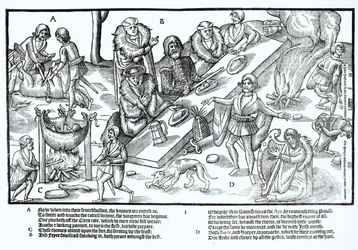 Chief of the Mac Sweynes Seated at Dinner and Being Entertained by a Bard and a Harper, Plate 3 from 