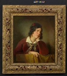 Antonie Amerling with Her Head Resting on Her Hand (the artist