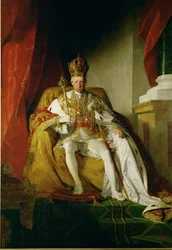 Emperor Francis I in coronation robes of the Austrian Empire ...