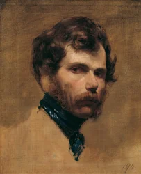 Self-Portrait with Blue Neckband