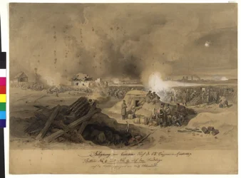 Siege of Komorn by the k. k. Troops in April 1849