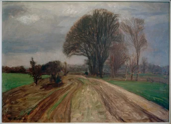 Country Road with Cyclist