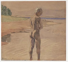 Hans Standing in the Water. Motif from Fyns Hoved