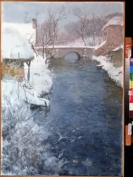 Winter River Landscape