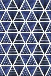Indigo Triangle Pattern