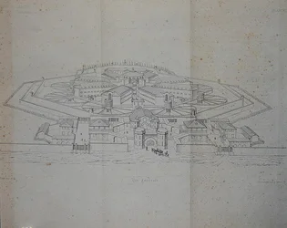 Design for a Cellular Prison for 585 Prisoners