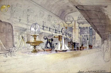 Interior of the Regent Street Polytechnic, c.1847