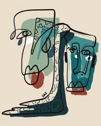Modern Abstract Faces