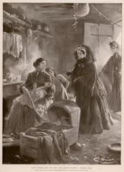 Queen Victoria and the Poor: The Queen Visiting a Cottage Home