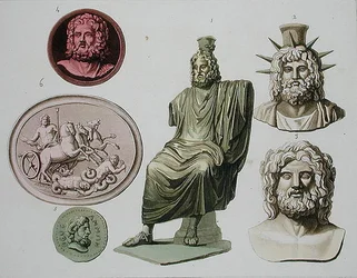 Representations of Zeus, Jupiter or Jove, plate 51 from 