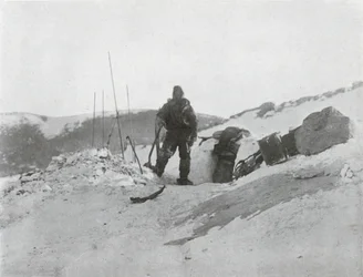 Browning at the Igloo Door