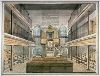 Interior view of the chapel, Horsemonger Lane Prison, Union Road, Southwark, London