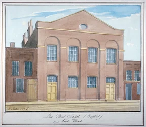 Lion Street Baptist Chapel, off New Kent Road, Southwark, London, 1826