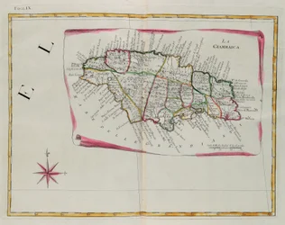 Jamaica, Engraving by G. Zuliani from Tome I of the "Newest Atlas"