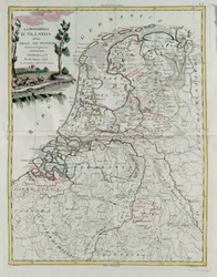 Republic of Holland divided into its provinces