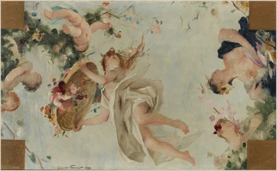 Sketch for the Salle des Fêtes at the Hôtel de Ville de Paris: The Flowers