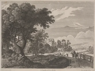 Landscape with Travelers Crossing a Bridge
