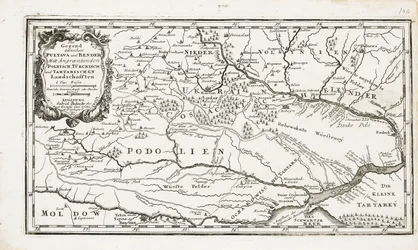 Map showing both Poltava and Bender