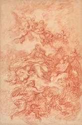 Virgin Surrounded by Winged Angels