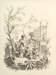 Chinoiserie with Figures in a Landscape