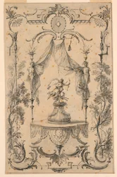 Design for Wall Panel on Theme of Diana