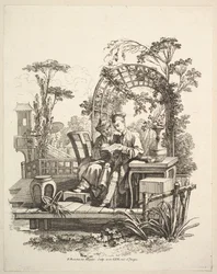 Man and Woman Reading
