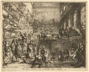 View of the Salon of the Louvre in the Year 1753