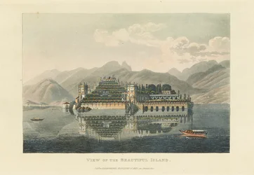 View of the Beautiful Island Isola Bella, Lago Maggiore, before 1820