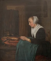 A Sleeping Saleswoman