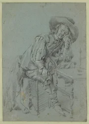 A Seated Man with a Pipe