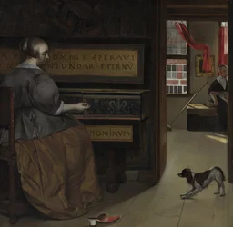 Woman at the Virginal