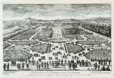 View of the Tuileries Garden as it is now - engraving by Perelle, end 17th century