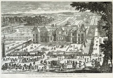 View of the Castle of Vaux Le Visomte (Vaux-Le-Vicomte) from the Entrance Side - by Perelle, Late 17th Century