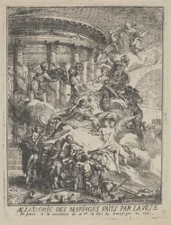 Allegory of Marriages Made by the City of Paris at the Birth of the Duke of Burgundy, 1751