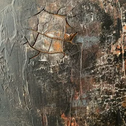 Dark Cracked Abstract