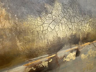 Golden Cracked Earth