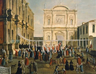 Doge and Lords in Church of San Rocco on Holy Day (detail)
