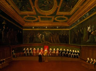 Hall of Council of Ten in Venice