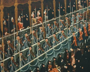 Lunch at San Beneto Theatre Offered by the Doge in Honor of the Princes of the North, Venice (detail)
