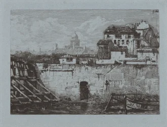 Ruins of the Hotel de Brentonvilliers, at the Tip of Saint-Louis Island