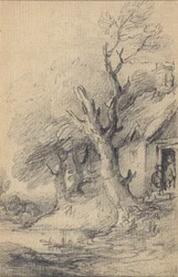 Cottage and Trees