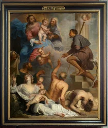Parish Church (Parochiekerk Onze-Lieve-Vrouw). Interior. Painting. Saint Roch. Gaspar De Crayer