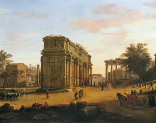 Arch of Septimius Severus in Rome (detail)