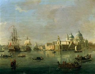 View of Venice with Giudecca and Customs House (detail)