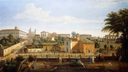 The Church of SS. Marcellino e Pietro, from the Vigna Ciccolini
