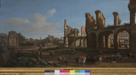 The Colosseum and the Roman Forum, 1711