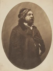 Portrait of the poet Théophile Gautier, ca 1856
