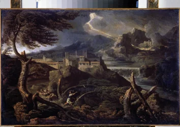 Landscape with Lightning