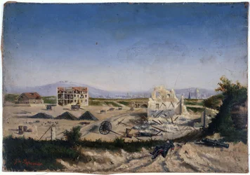 Le Fort de Vanves, during the 1870 war, circa 1870